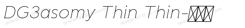 DG3asomy Thin Thin字体转换